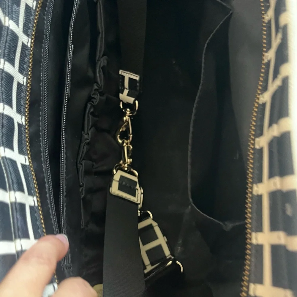 Kate spade Black and White Checkered Tote Bag diaper bag